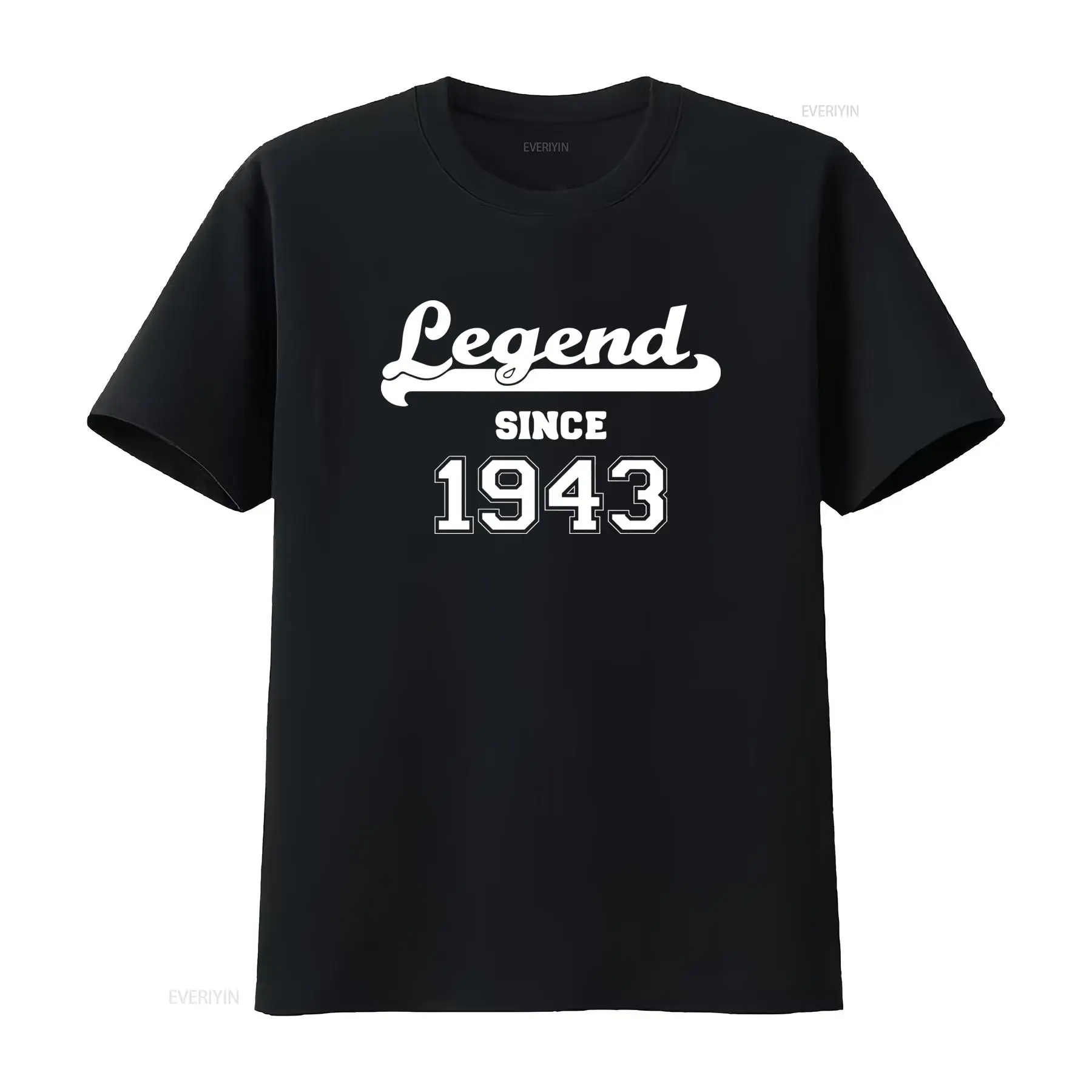 Vintage Fashion Ideas - Camiseta Legend Since 1943, estilo retrô,