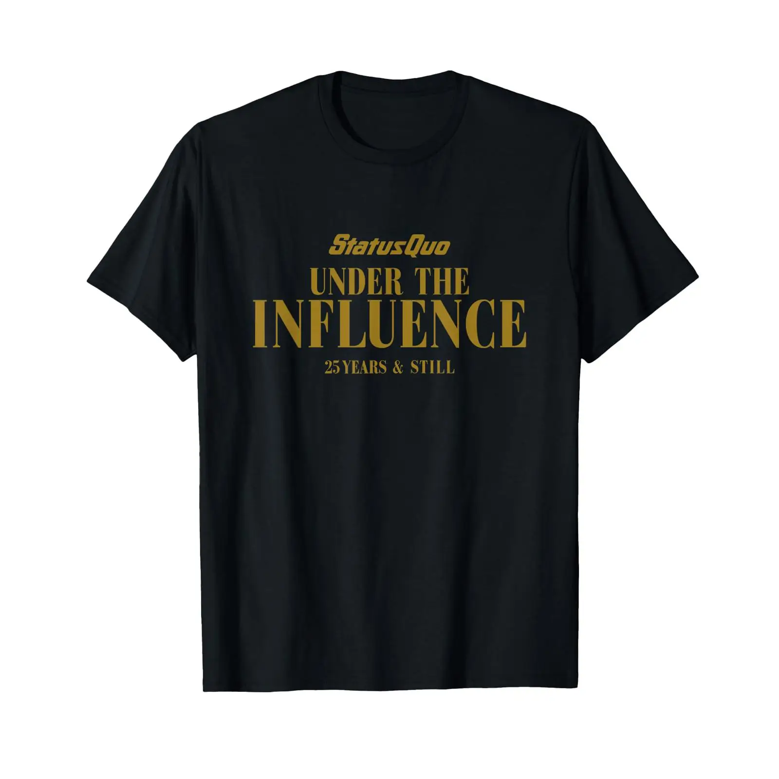 Vintage Fashion Influencers - Camiseta Preta Vintage Status Quo Under