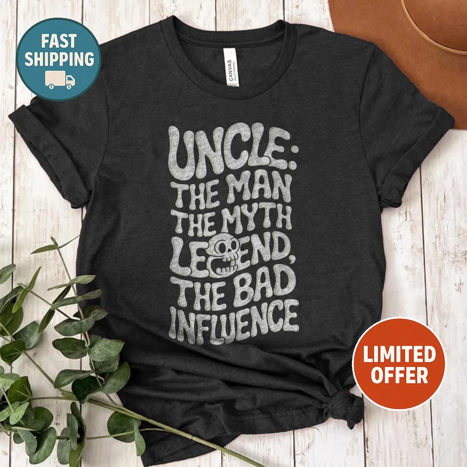 Vintage Fashion Influencers - Camiseta com citação engraçada de Uncle