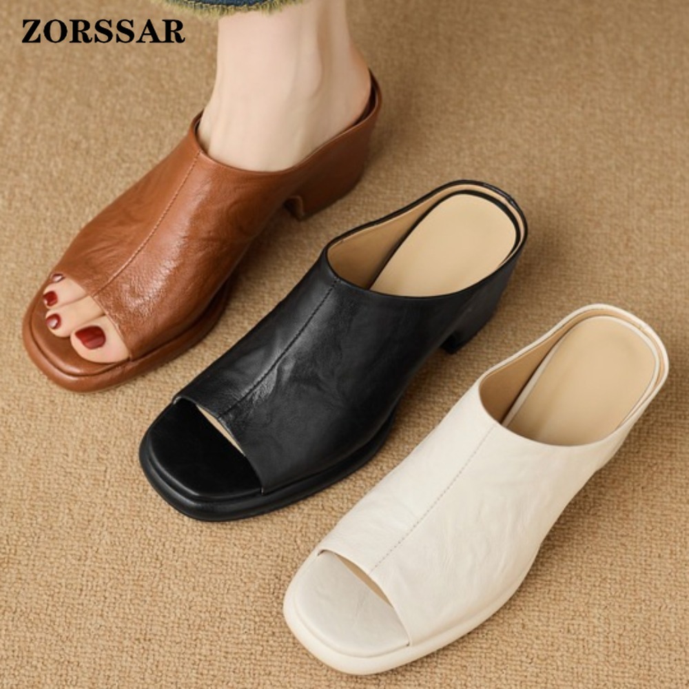 Vintage Fashion Ladies - Mules Femininos Vintage com Plataforma e