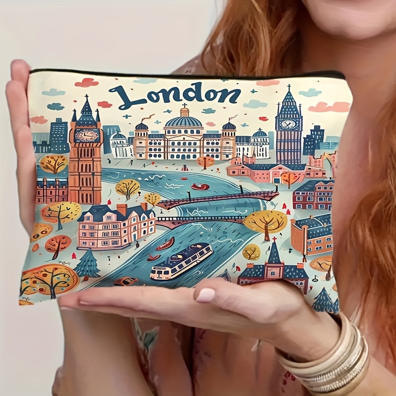 Vintage Fashion London - Bolsa de Viagem Feminina Grande Capacidade
