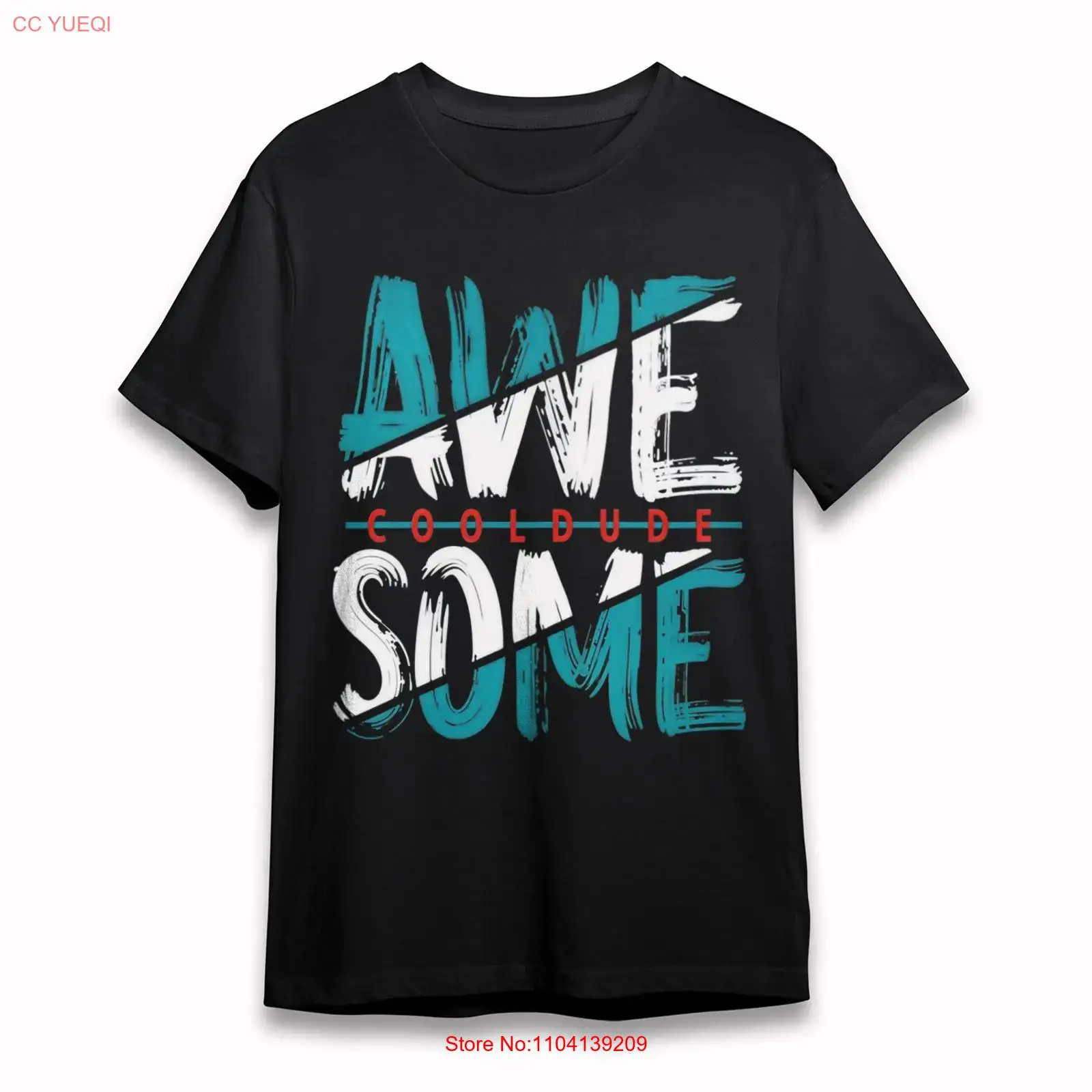 Vintage Fashion Font - Camiseta Masculina com Estampa 'AWESOME' em