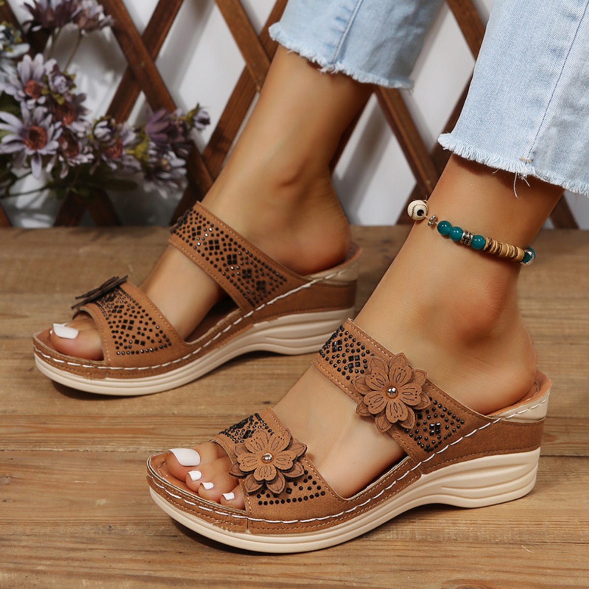 Vintage Fashion Female - Novas Sandálias de Verão Femininas com