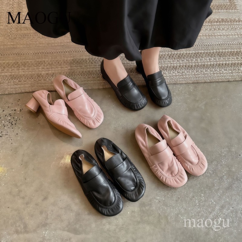 Vintage Fashion Ladies - Sapatos femininos de couro macio, com