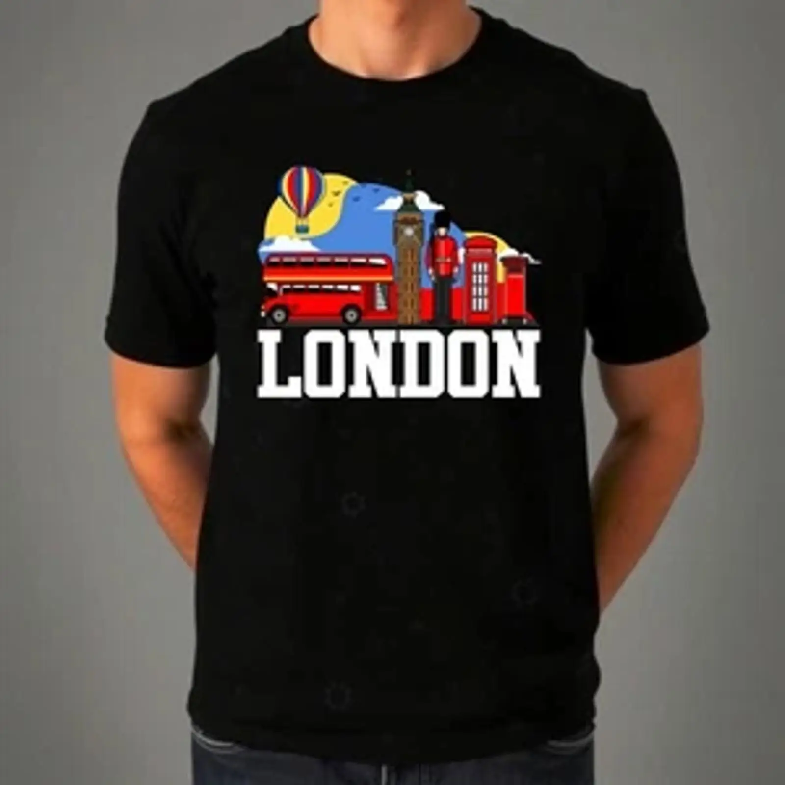 Vintage Fashion London - Camiseta Londres Inglaterra Union Jack Tendência