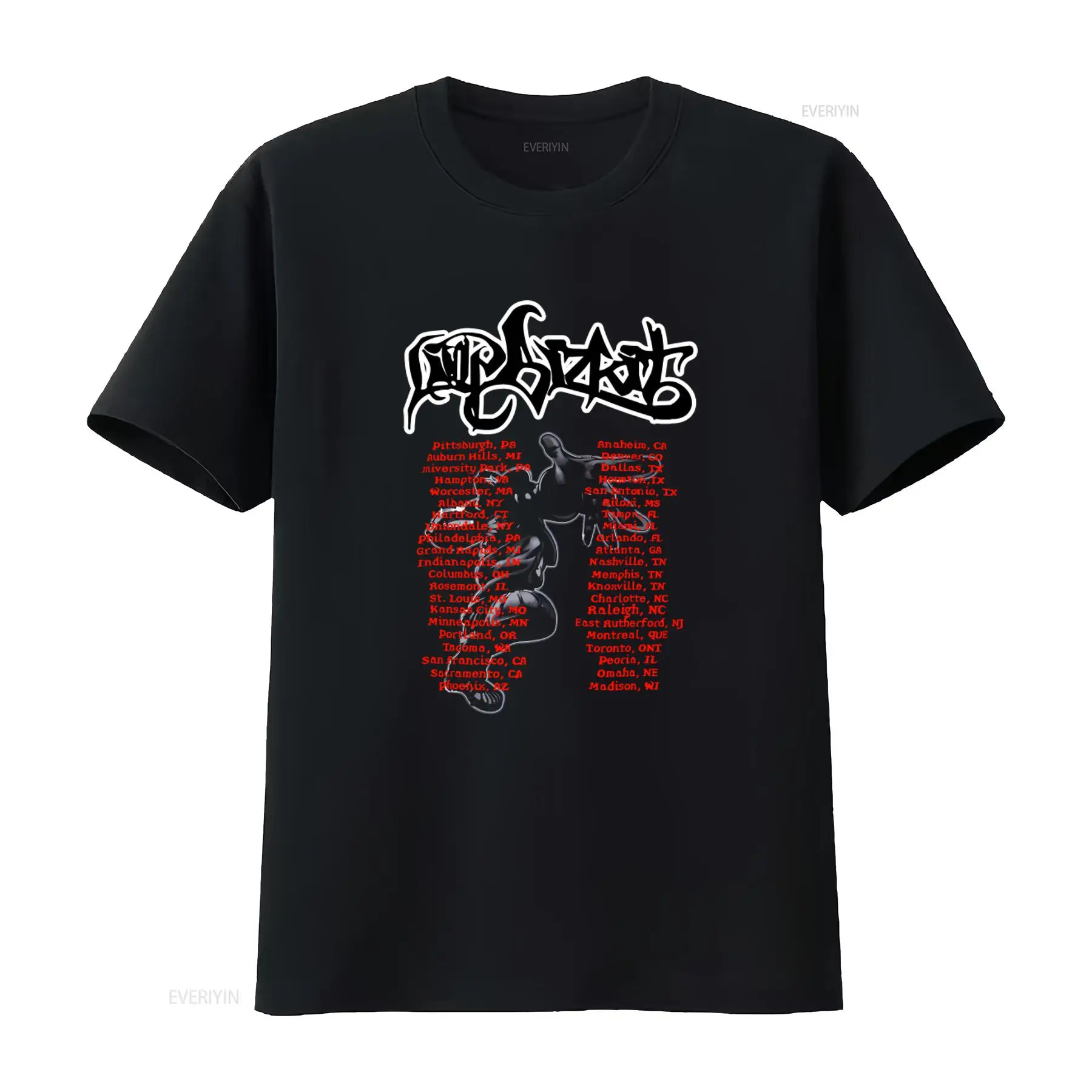 Vintage Fashion Ideas - Camiseta Preta de Algodão Limp Bizkit
