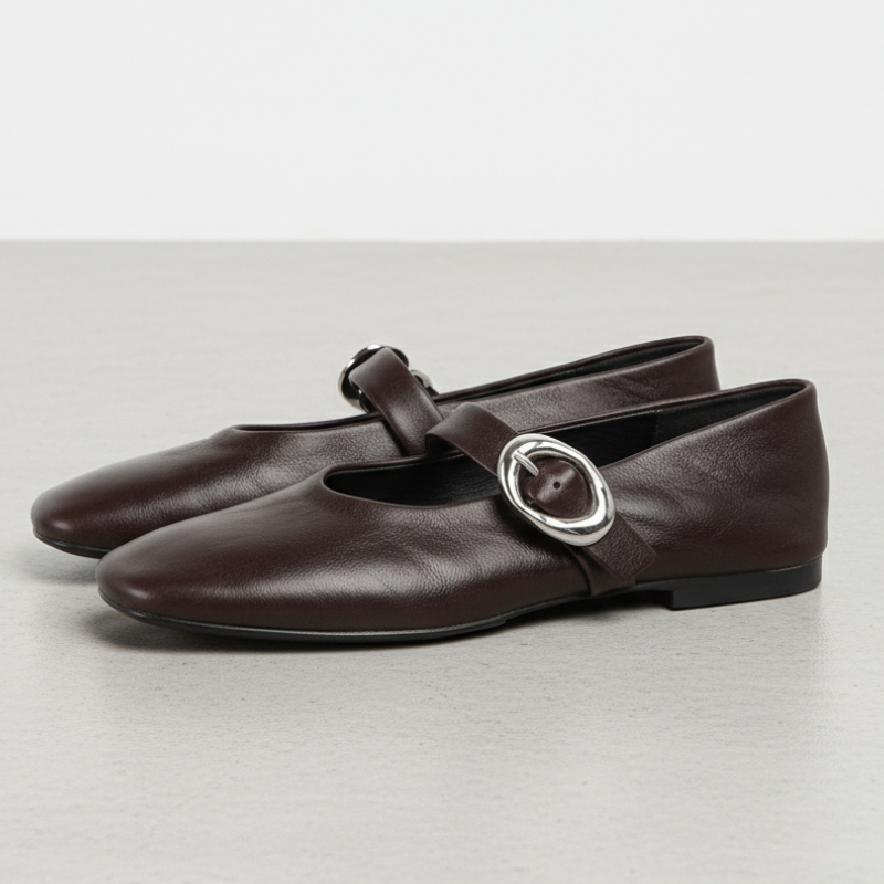 Vintage Fashion Ladies - Sapatos femininos Mary Jane de couro