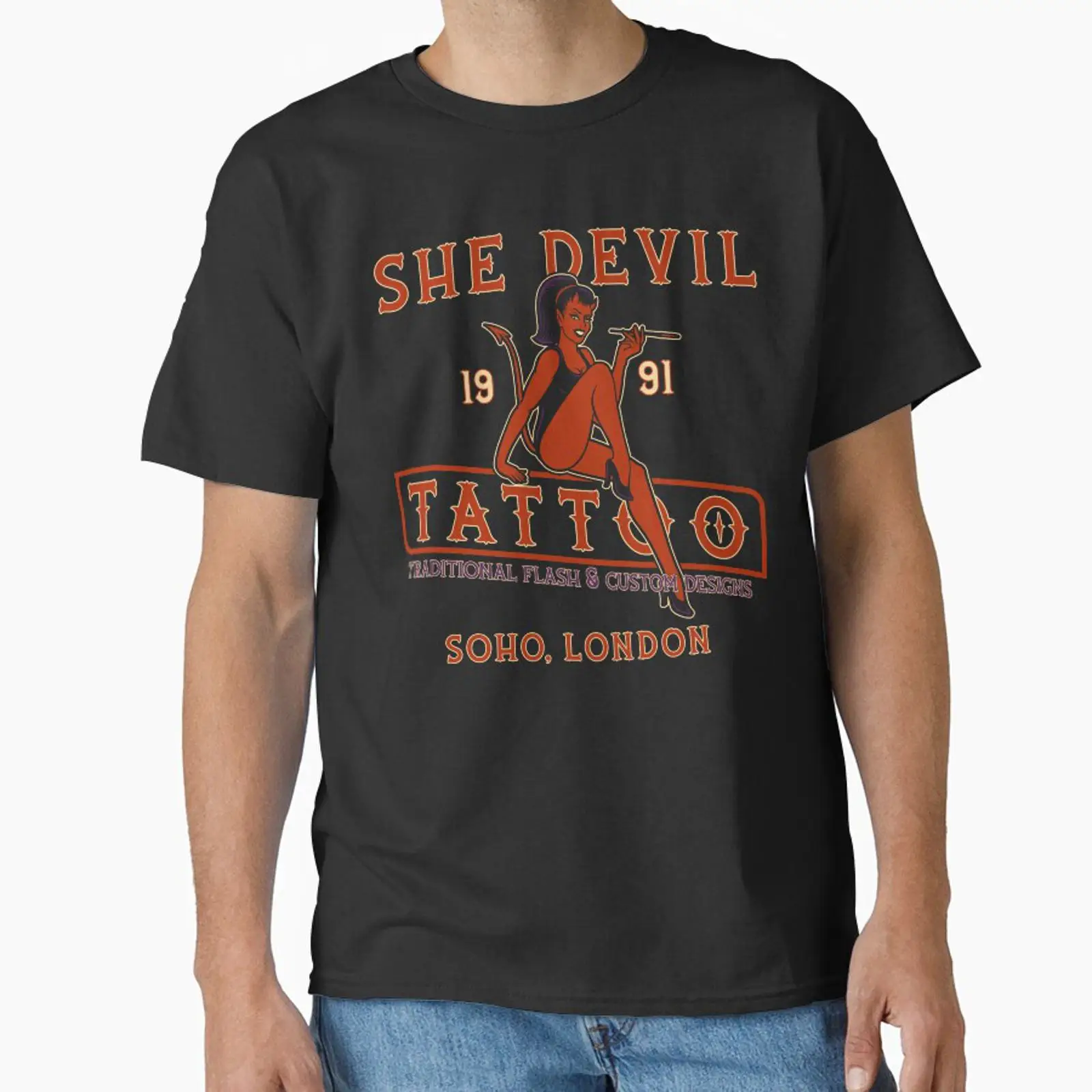 Vintage Fashion London - Camiseta Clássica Vintage Confortável Unissex com