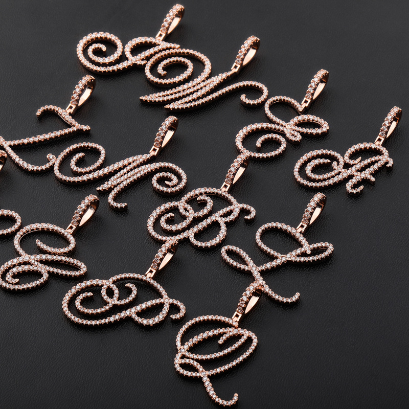 Pingente de Letras A-Z em Esti - Vintage Fashion Font avaliação e preço