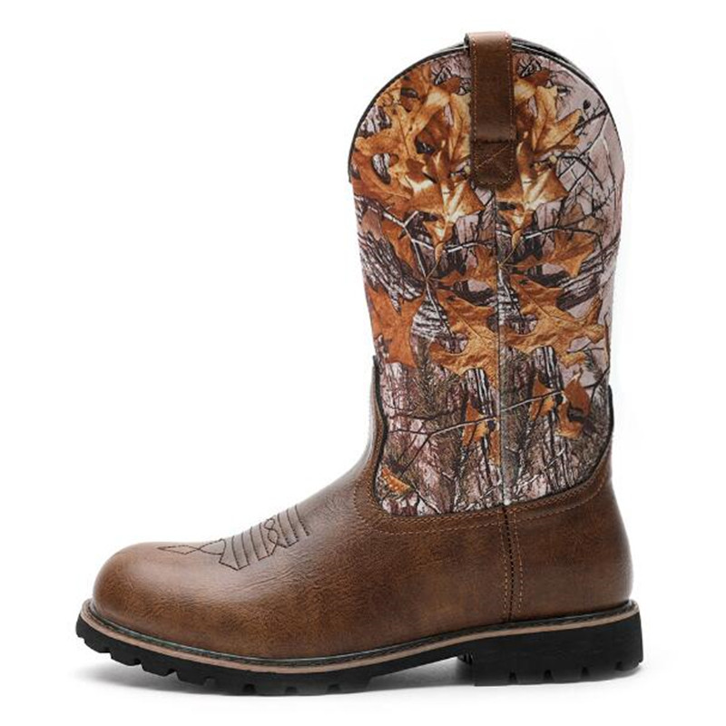 Botas de cowboy masculinas gót - Vintage Fashion Aesthetic avaliação e preço