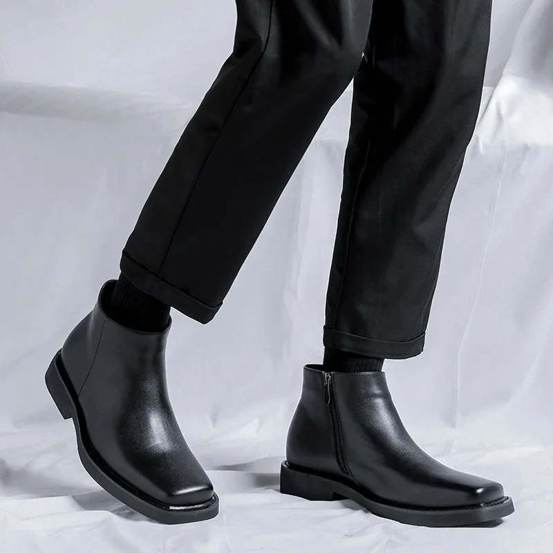 Preto nova moda masculina sapa - Vintage Fashion Aesthetic avaliação e preço
