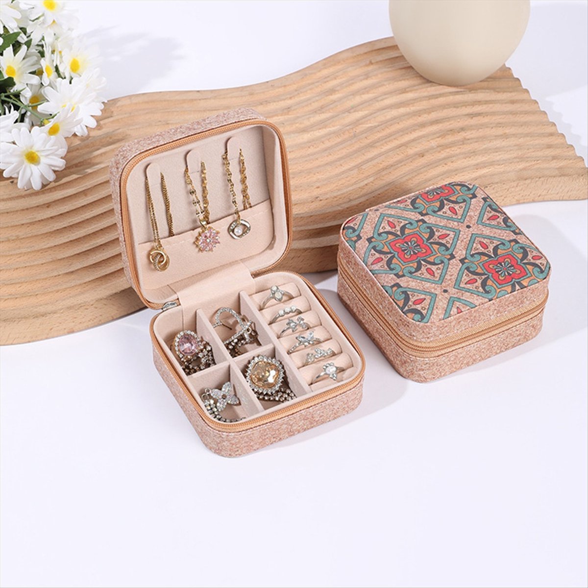 [N84R] 4PCS Caixas de Joias Vi - Vintage Zipper avaliação e preço