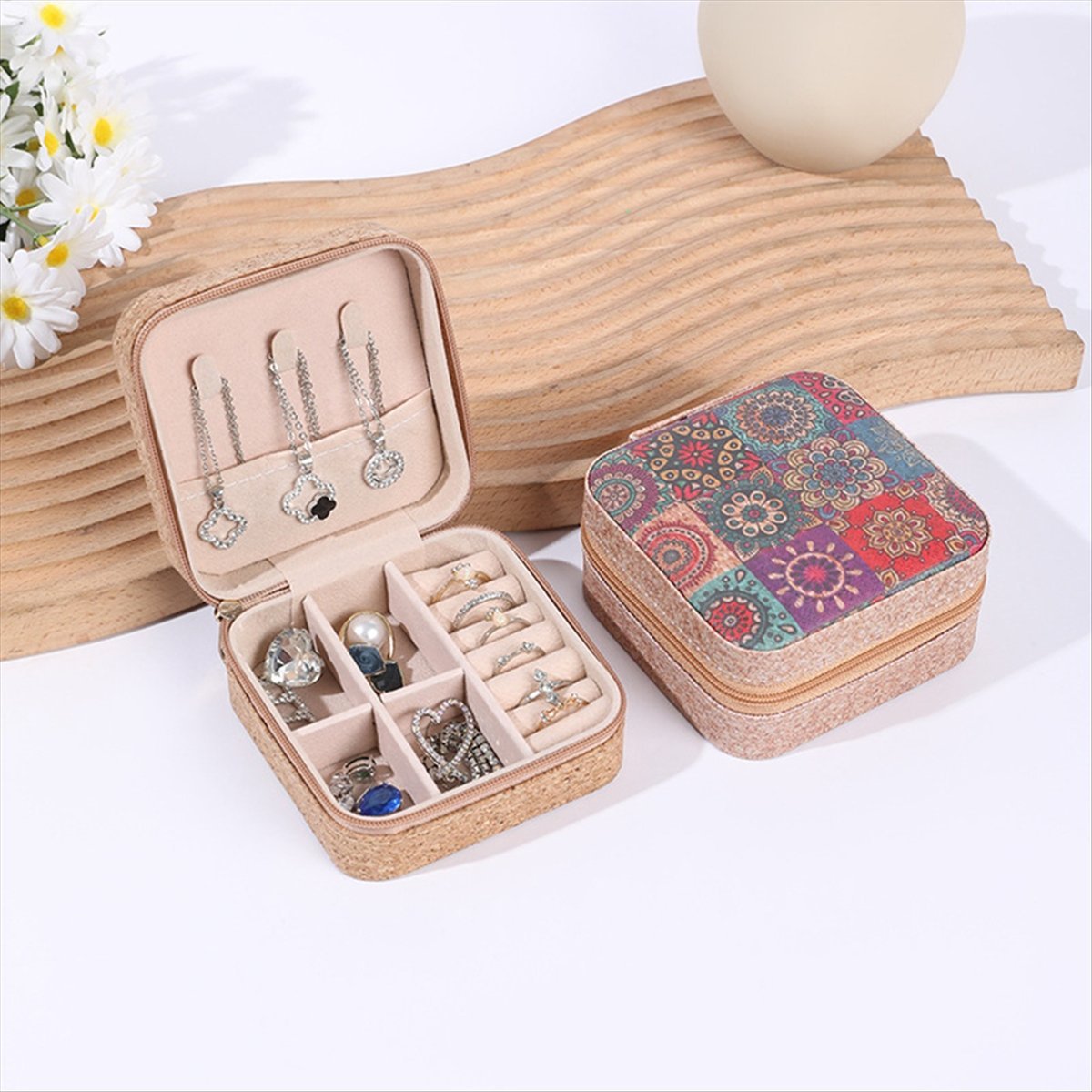 [N84R] 4PCS Caixas de Joias Vi - Vintage Zipper avaliação e preço