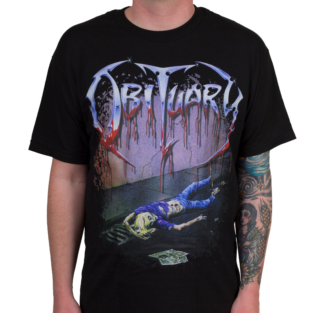 Camiseta de Algodão com Estamp - Vintage Fashion Obituaries avaliação e preço