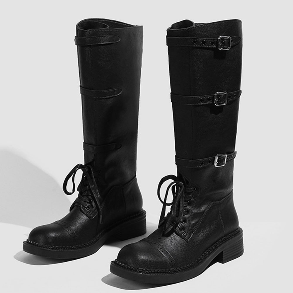 Botas altas de joelho feminina - Vintage Fashion Designer avaliação e preço
