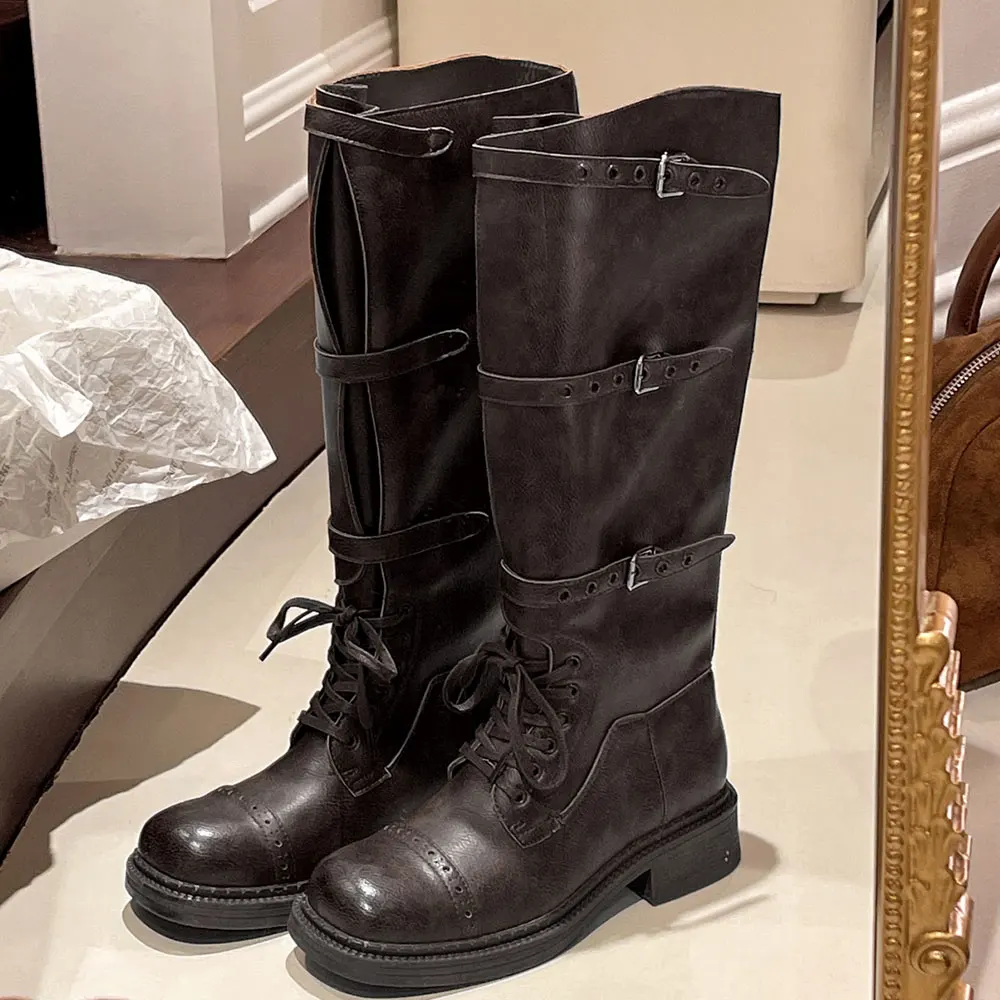 Botas altas de joelho feminina - Vintage Fashion Designer avaliação e preço