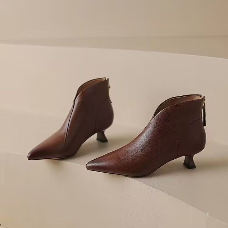 Outono inverno apontou toe mul - Vintage Fashion Ladies avaliação e preço