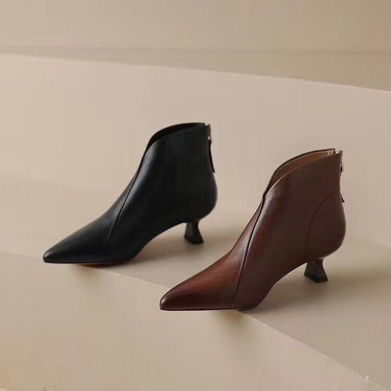 Outono inverno apontou toe mul - Vintage Fashion Ladies avaliação e preço