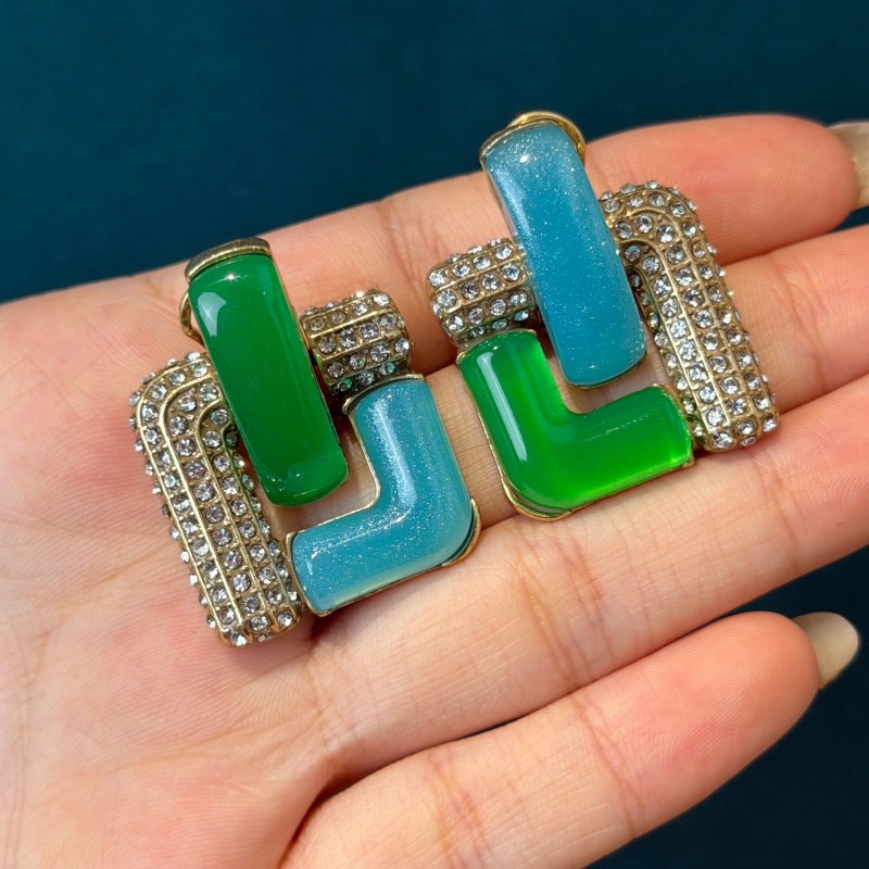 Brincos Geométricos Quadrados  - Vintage Fashion Jewelry Brands avaliação e preço
