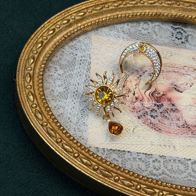 Brincos vintage de cristal ama - Vintage Fashion Jewelry Brands avaliação e preço