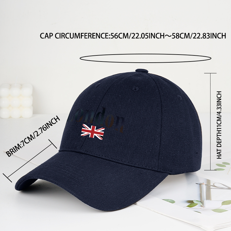 Boné de beisebol com estampa d - Vintage Fashion London avaliação e preço