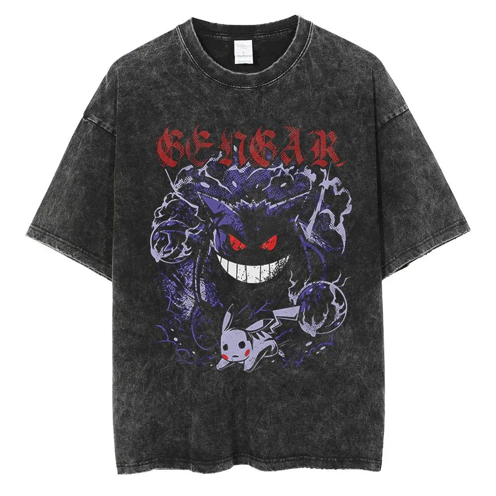 Camiseta de Anime Pokémon Geng - Vintage Fashion Japan avaliação e preço