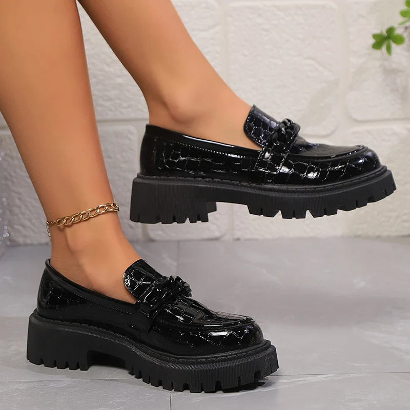 Plataforma chunky salto quadra - Vintage Fashion Ladies avaliação e preço