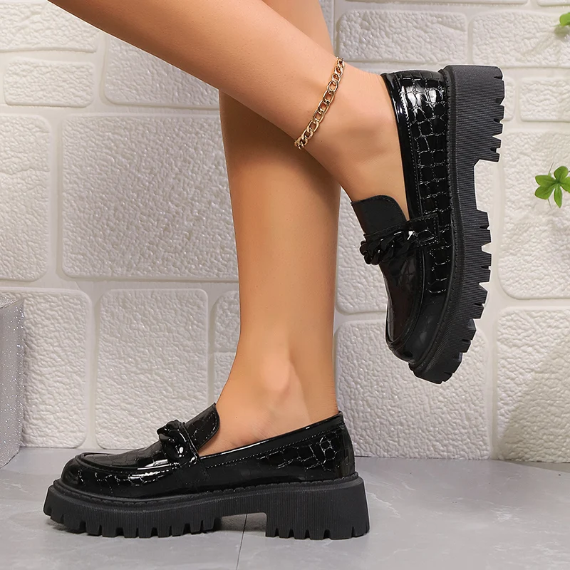 Plataforma chunky salto quadra - Vintage Fashion Ladies avaliação e preço