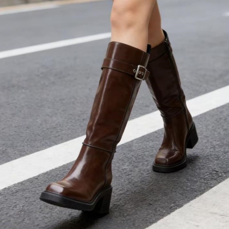 Botas de Cano Alto Marrom Esti - Vintage Zipper avaliação e preço