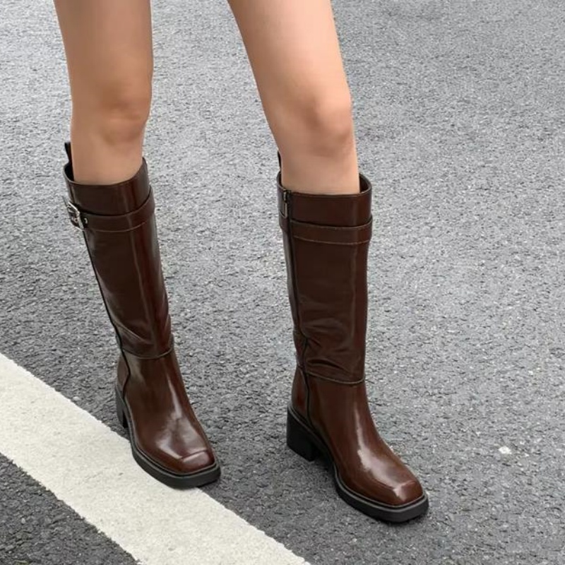 Botas de Cano Alto Marrom Esti - Vintage Zipper avaliação e preço