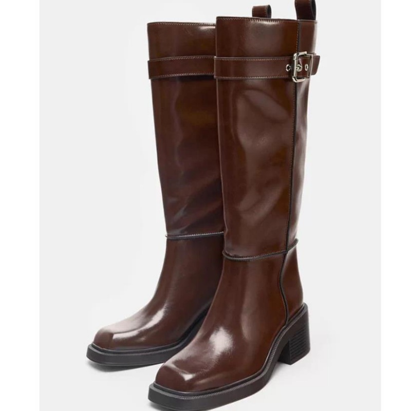 Botas de Cano Alto Marrom Esti - Vintage Zipper avaliação e preço