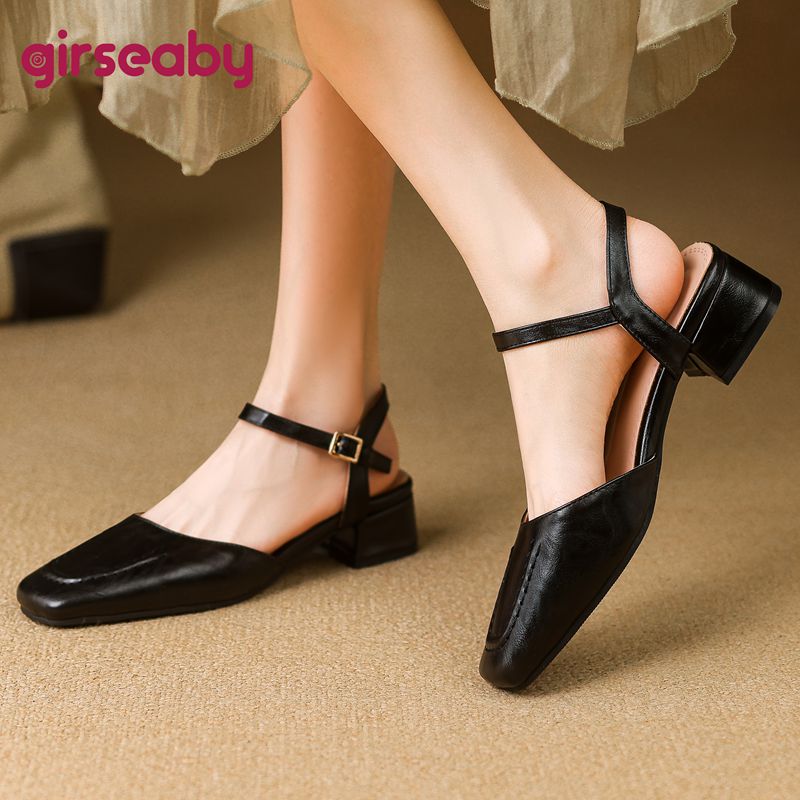 Girseaby 2025 sandálias femini - Vintage Fashion Female avaliação e preço