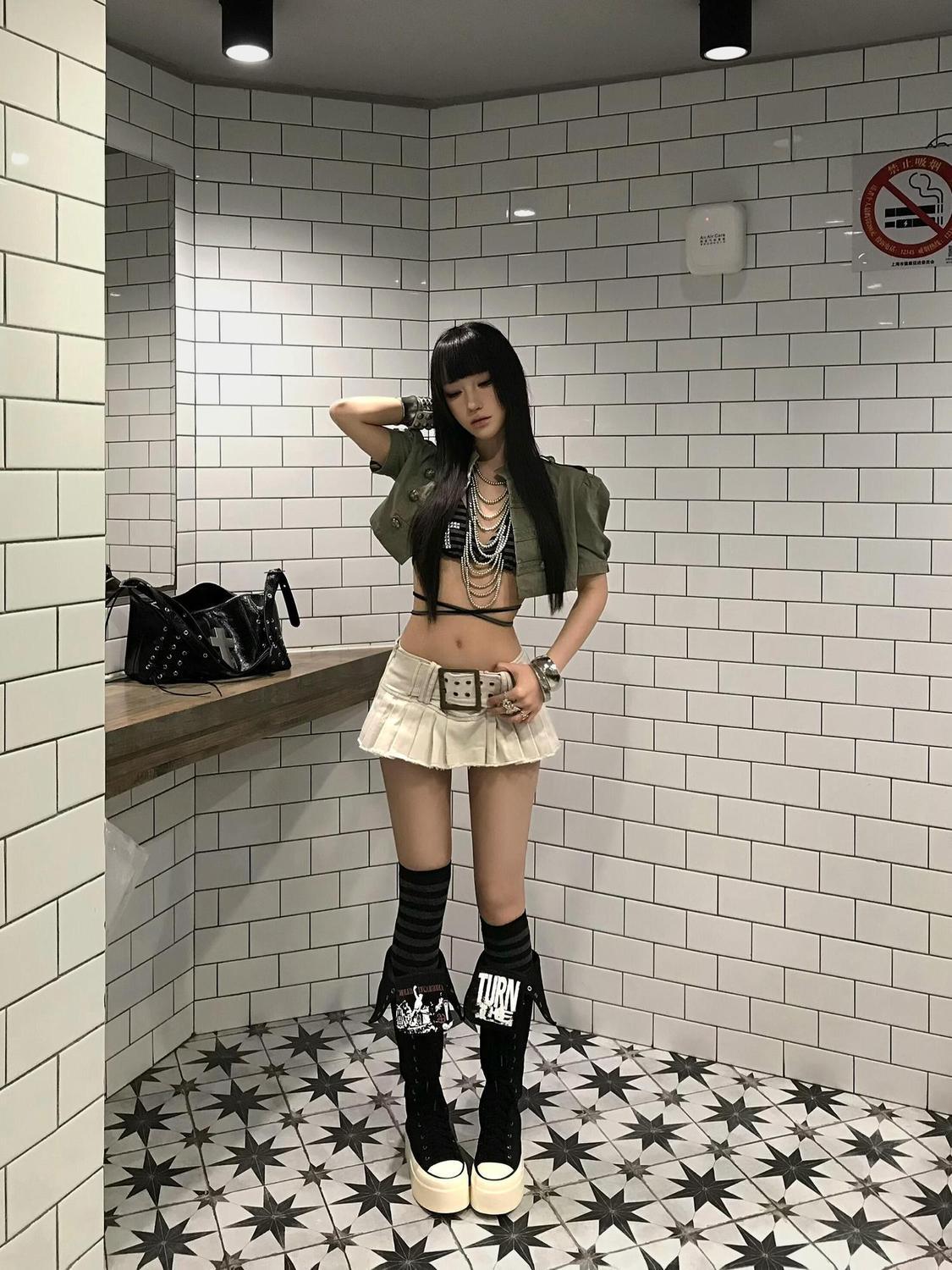 Conjunto Feminino Vintage Punk - Vintage Fashion De avaliação e preço