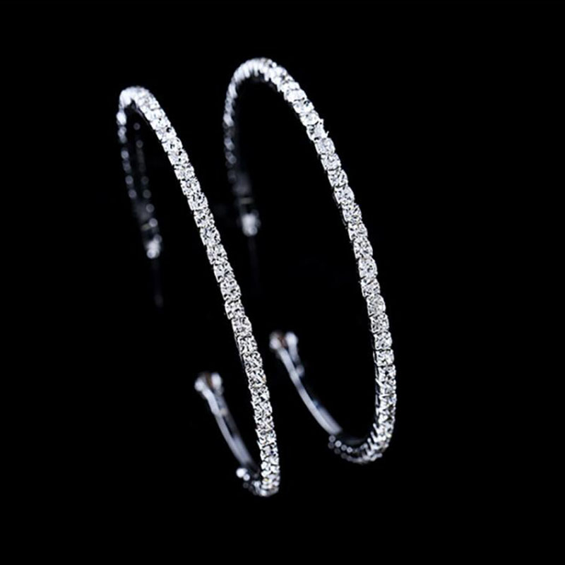 Brincos De Argola De Cristal A - Vintage Fashion Jewelry Brands avaliação e preço