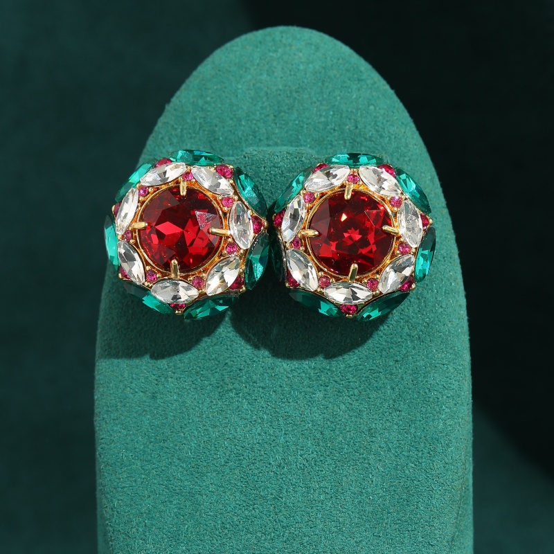 Brincos redondos vintage de cr - Vintage Fashion Jewelry Brands avaliação e preço
