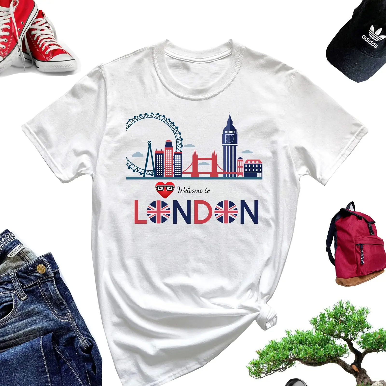 Camiseta Welcome to London, es - Vintage Fashion London avaliação e preço