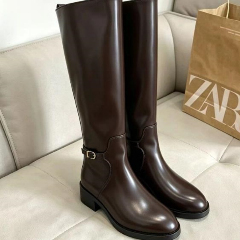 Botas de Couro Marrom Vintage  - Vintage Zipper avaliação e preço