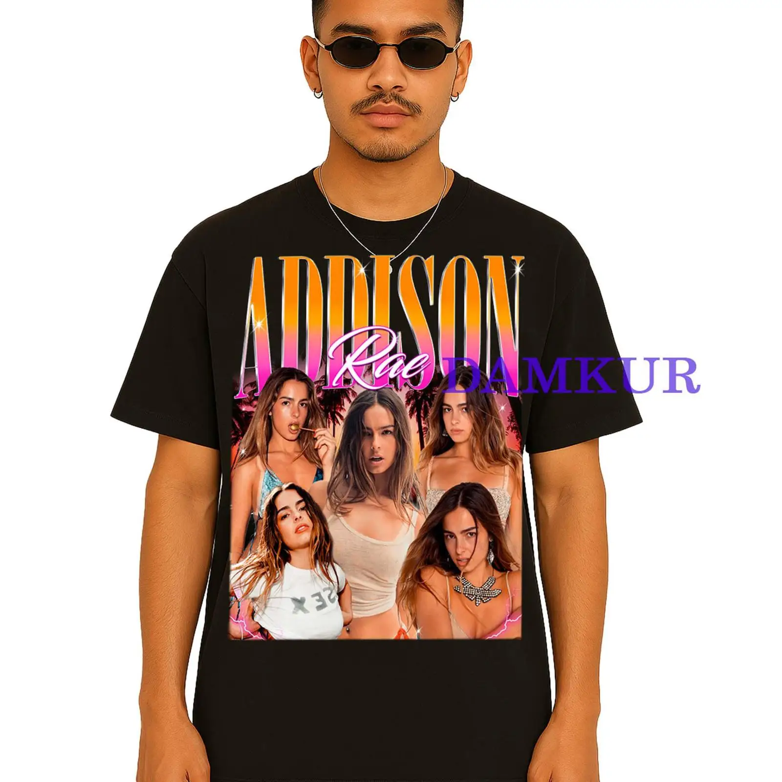 Camiseta Vintage Addison Rae B - Vintage Fashion Influencers avaliação e preço