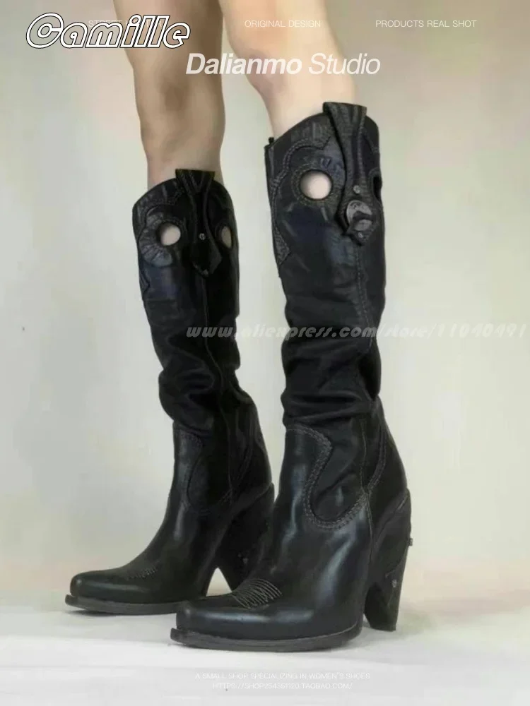 2025 Botas sexy plissadas all- - Vintage Fashion Ladies avaliação e preço