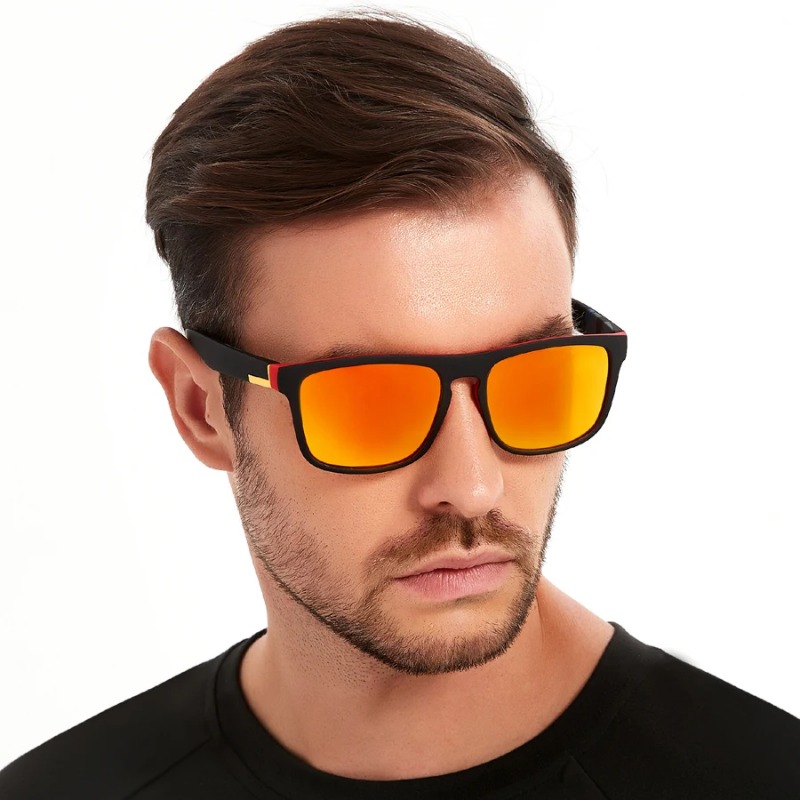 Óculos de sol esportivos quadr - Vintage Fashion Aesthetic avaliação e preço