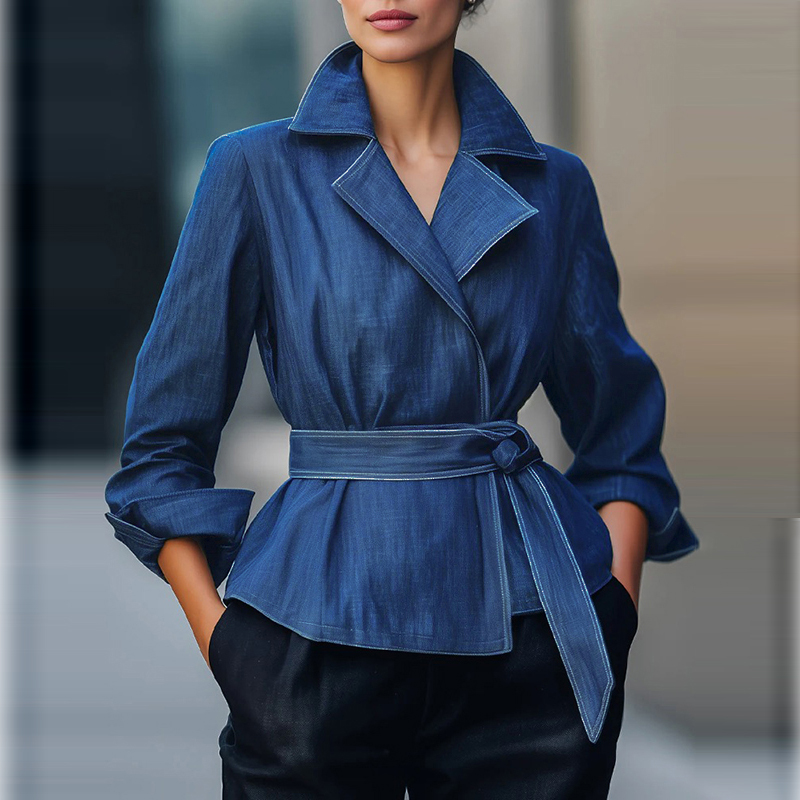 Jaqueta Jeans Feminina Outono/ - Vintage Fashion For Women avaliação e preço